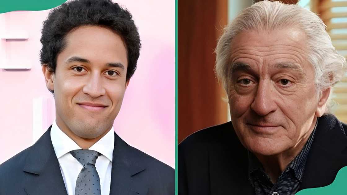 Young actor Julian Henry De Niro and his dad, Robert De Niro