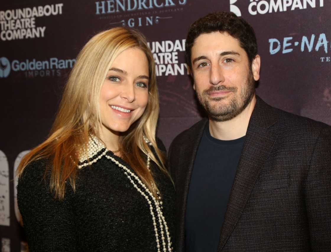 Jenny Mollen and Jason Biggs in New York City.
