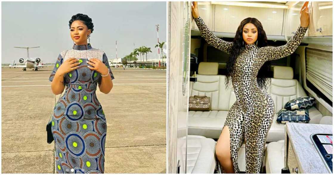 Regina Daniels reacts to repeating an outfit Regina Daniels reacts to repeating an outfit