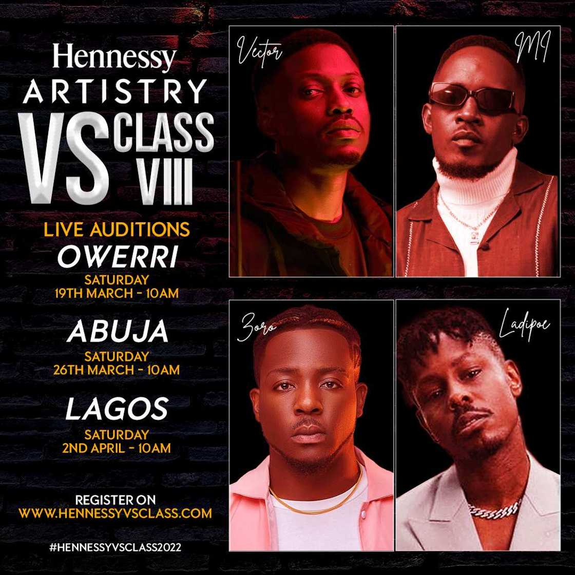 Hennessy VS Class 2022 - Live and Back to the Streets of Owerri, Abuja and Lagos Hennessy VS Class 2022 - Live and Back to the Streets of Owerri, Abuja and Lagos
