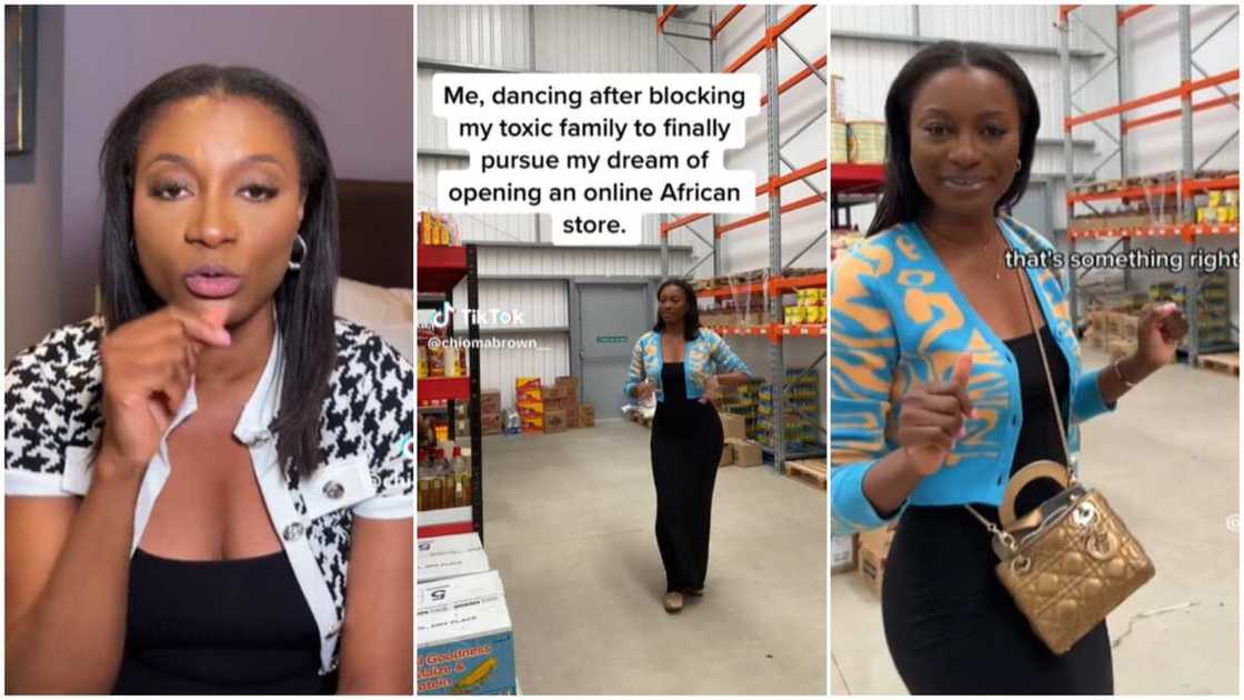 African grocery store/lady followed her dream. African grocery store/lady followed her dream.