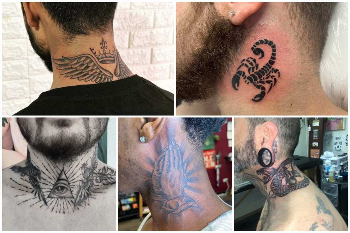 Stunning neck tattoos for men