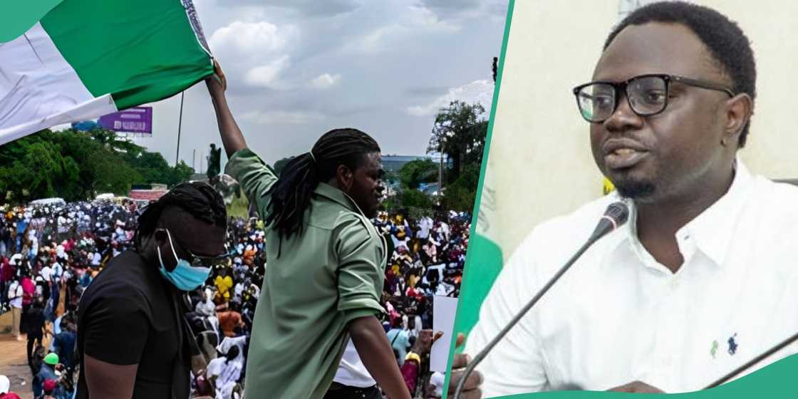 Protesters silence Tinubu's minister Protesters silence Tinubu's minister