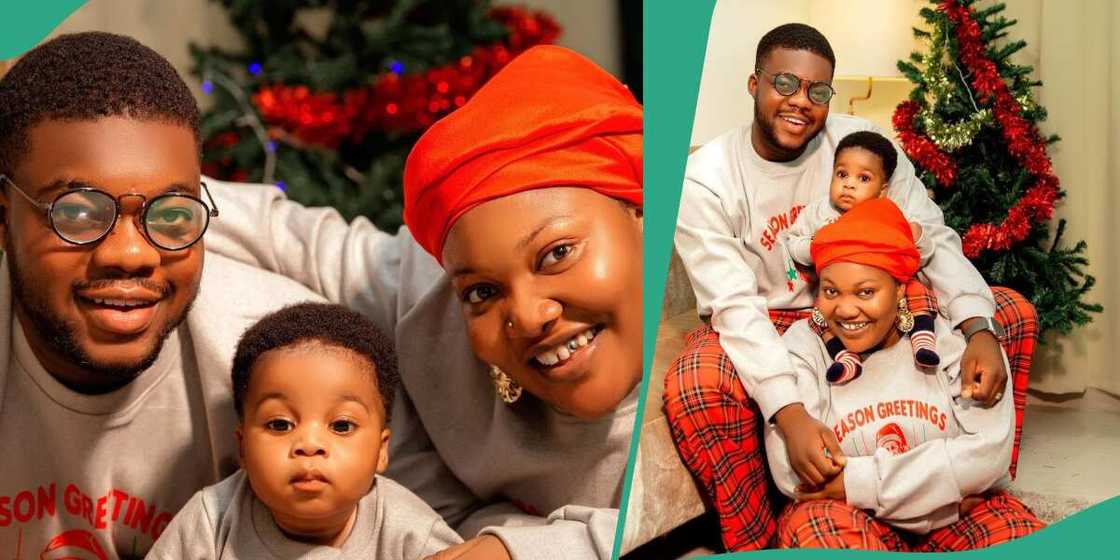 Cute Abiola's Christmas pyjamas. Cute Abiola's Christmas pyjamas.