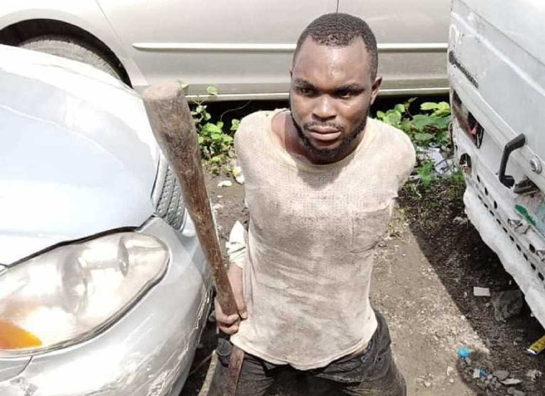 Hotuna: Direba ya ragargaza kan jami'in LASTMA da tabarya, ya bar shi rai a hannun Allah Hotuna: Direba ya ragargaza kan jami'in LASTMA da tabarya, ya bar shi rai a hannun Allah