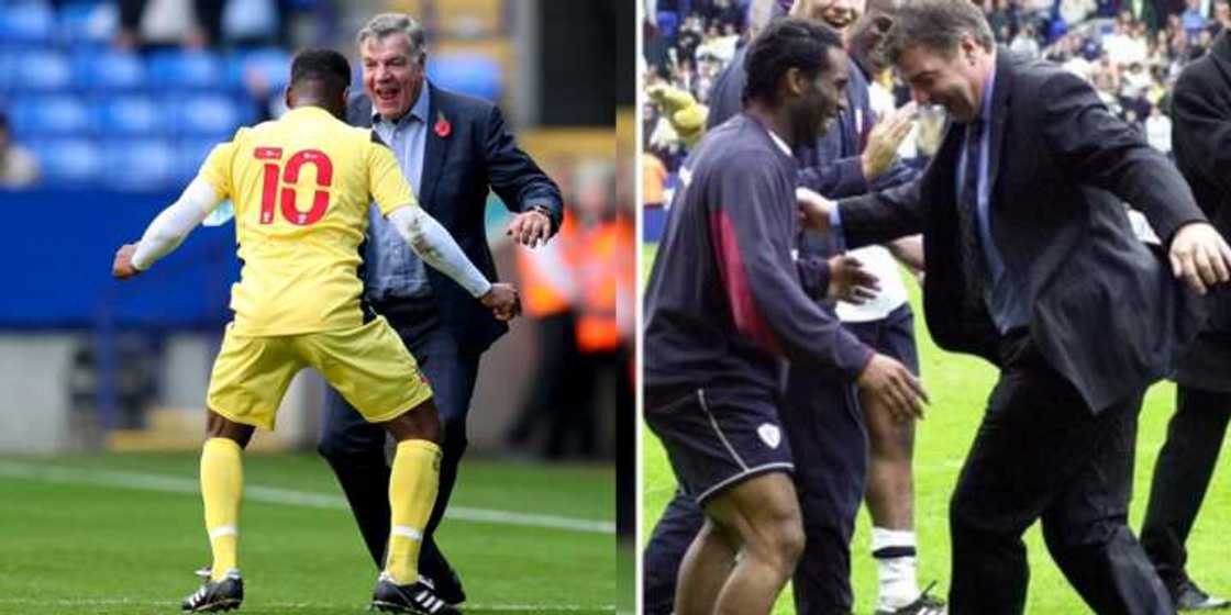 Austin Okocha and Sam Allardyce's dance steps