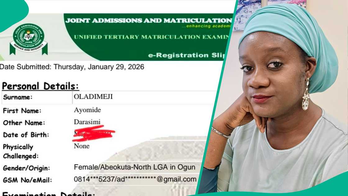 Canada-based woman confused as JAMB sends her someone's registration slip by mistake Canada-based woman confused as JAMB sends her someone's registration slip by mistake