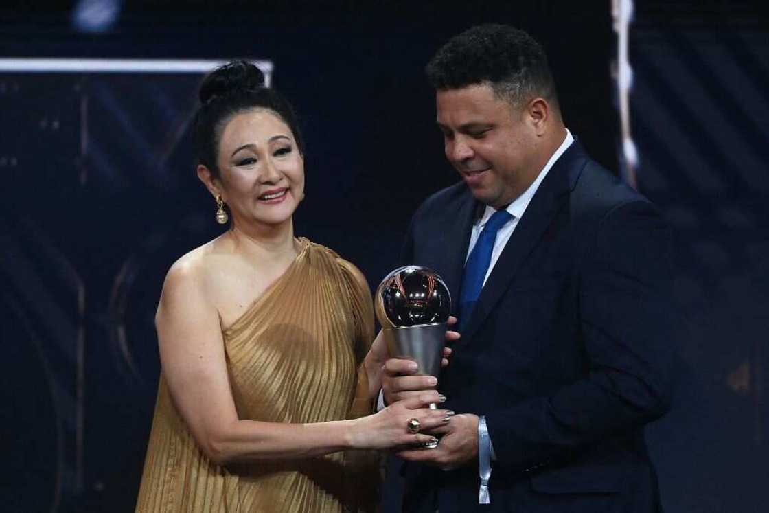 Pele's widow Marcia Aoki and ex-footballer, Ronaldo