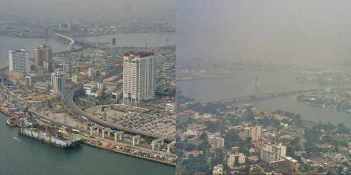 Like Paris like Lagos: Checkout beautiful aerial view pictures of Lagos state taken in Harmattan