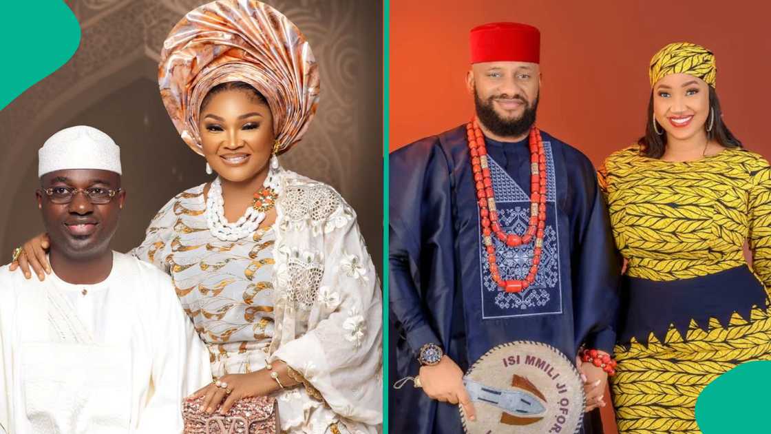 Mercy Aigbe and Judy Austin and their husbands