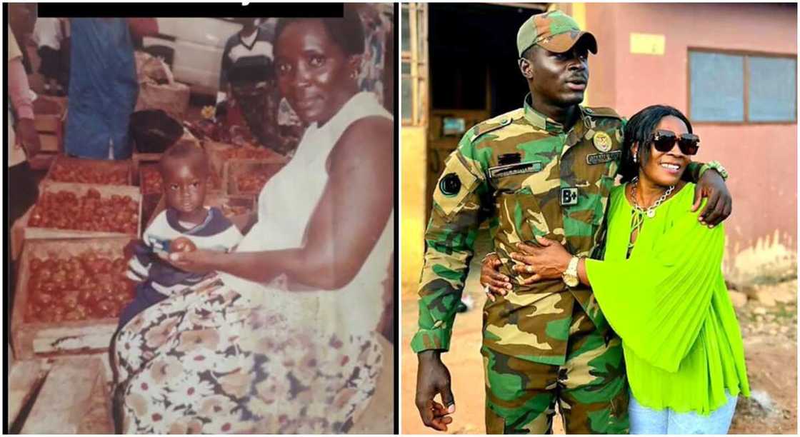 Photos of a mother with her son. Photos of a mother with her son.