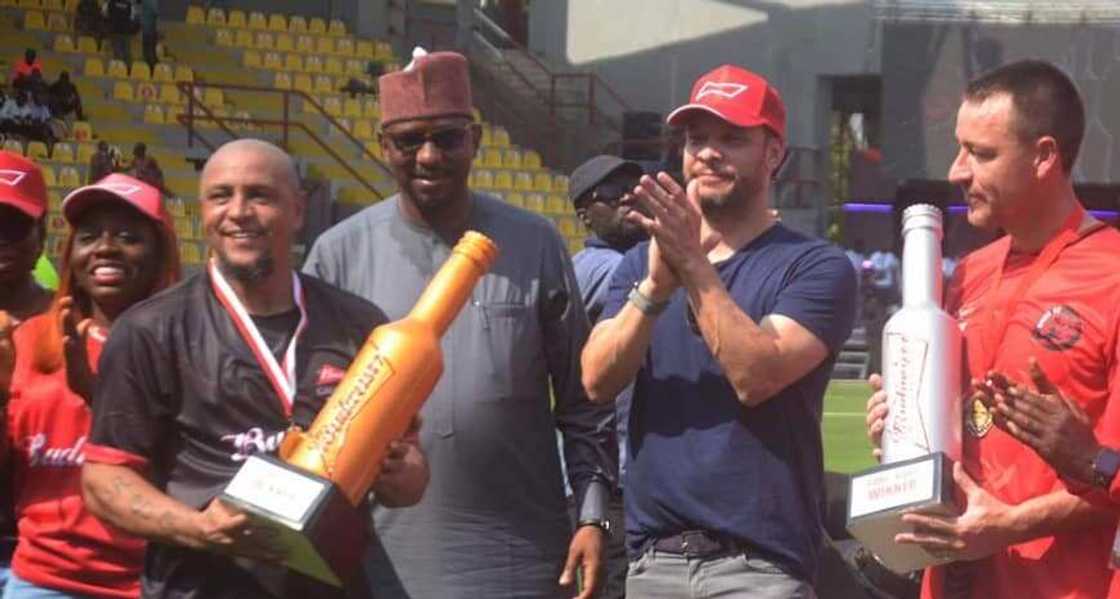 Terry, Carlos, Thrill Nigerian Football Fans at Budweiser Game of Kings Terry, Carlos, Thrill Nigerian Football Fans at Budweiser Game of Kings