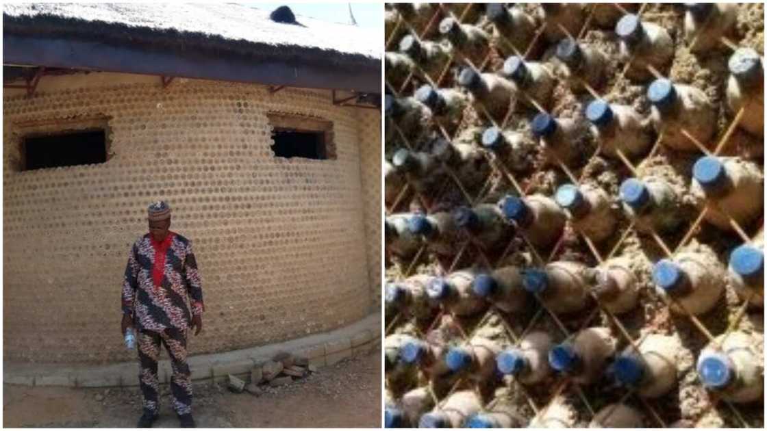 Why I Built House with 14,800 Plastic Bottles in Kaduna, Nigerian Man Explains; Wants Others to Emulate Him Why I Built House with 14,800 Plastic Bottles in Kaduna, Nigerian Man Explains; Wants Others to Emulate Him