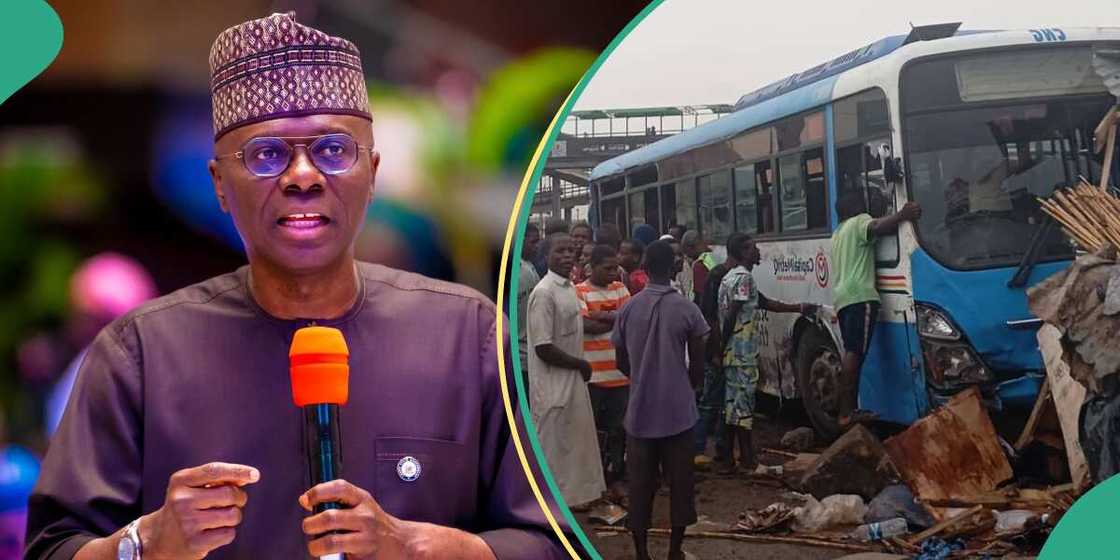 Several injured as truck rams into BRT on Lagos-Ibadan Expressway on Saturday morning Several injured as truck rams into BRT on Lagos-Ibadan Expressway on Saturday morning