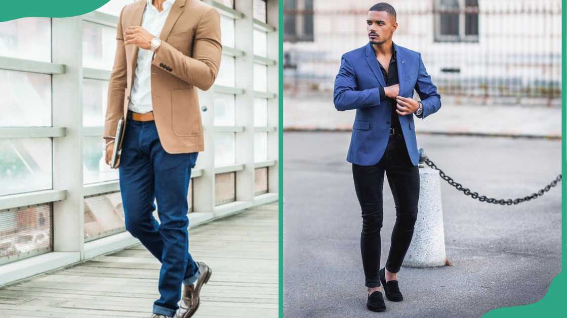 Blazer with jeans for men