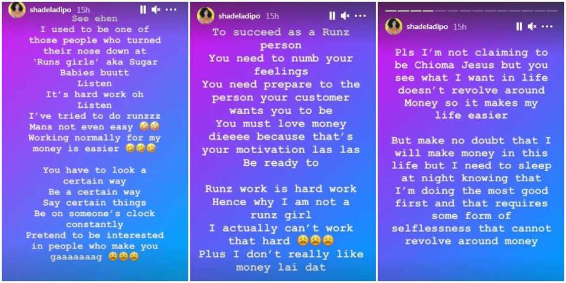 Doing Runs Is Hard Work, I’ve Tried It: Media Personality Shade Ladipo Discloses, Says Normal Work Is Easier Doing Runs Is Hard Work, I’ve Tried It: Media Personality Shade Ladipo Discloses, Says Normal Work Is Easier