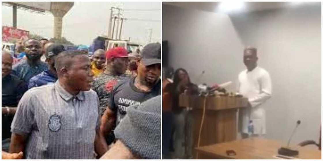 Video emerges as DSS finally clears the air on the reason for the raid on Sunday Igboho's place Video emerges as DSS finally clears the air on the reason for the raid on Sunday Igboho's place