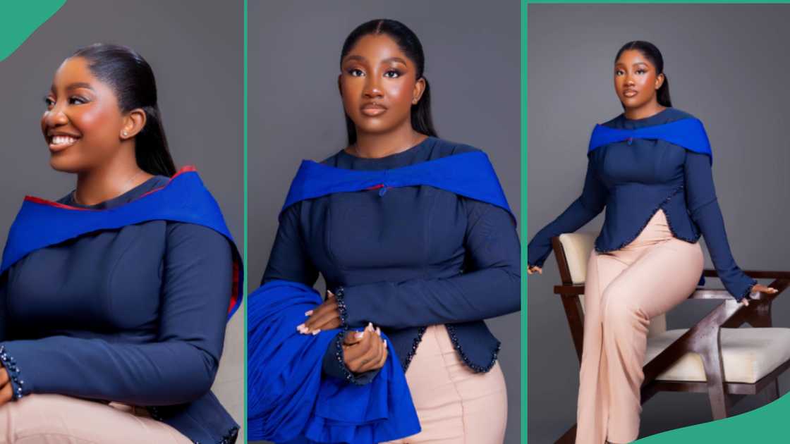 Lady becomes a university graduate. Lady becomes a university graduate.