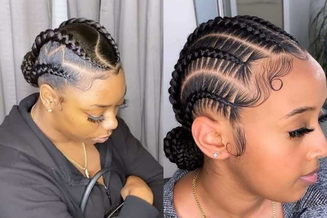 Braids with curly edges Braids with curly edges
