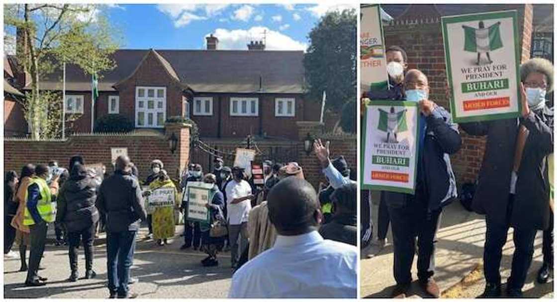 Buhari in London: Go back to Nigeria and build hospitals, organizer says Buhari in London: Go back to Nigeria and build hospitals, organizer says