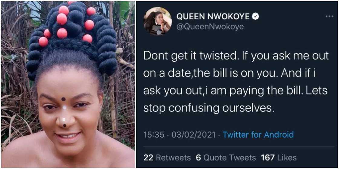 If you ask me out on a date, you’re paying - Actress Queen Nwokoye says If you ask me out on a date, you’re paying - Actress Queen Nwokoye says
