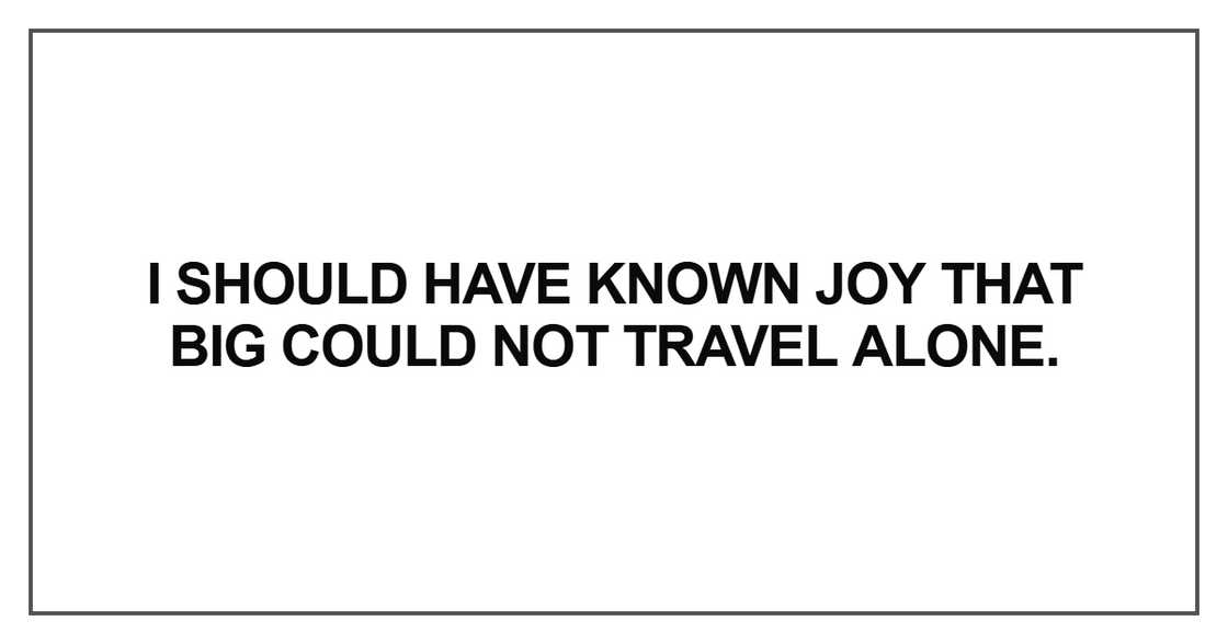 I should have known joy I should have known joy