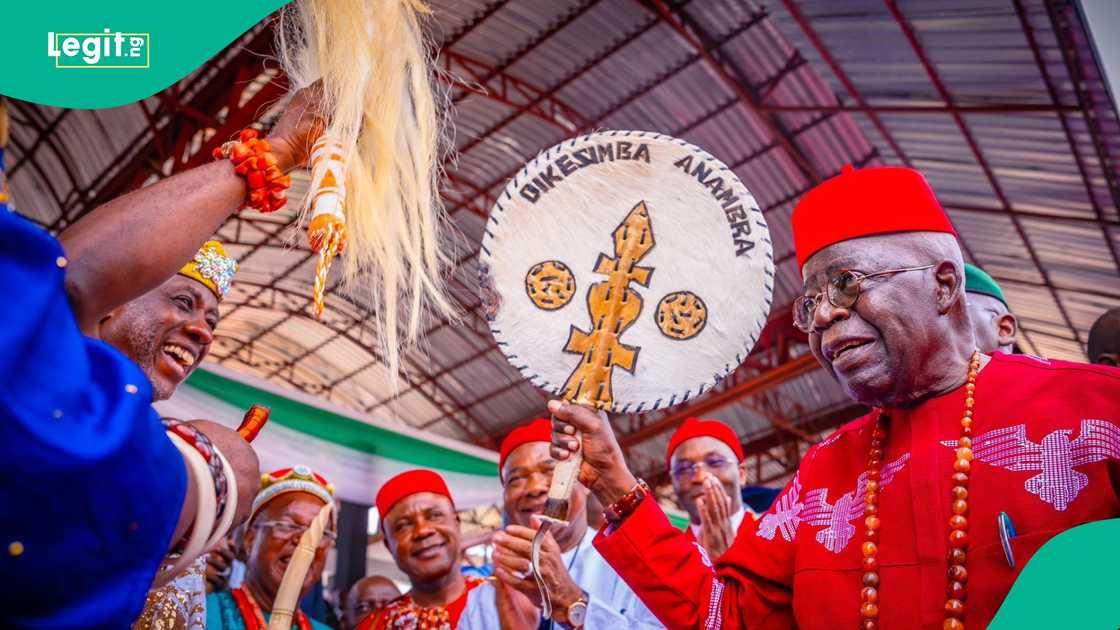 Moment President Bola Tinubu was endorsed in the southeast. Moment President Bola Tinubu was endorsed in the southeast.