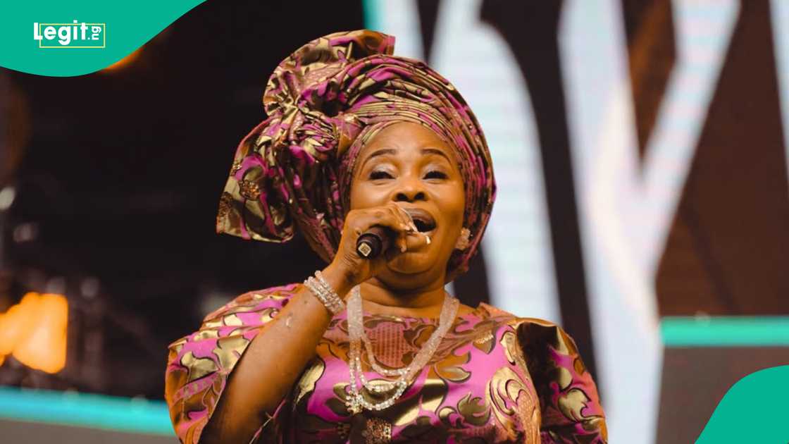 Tope Alabi steps out with husband for ministration