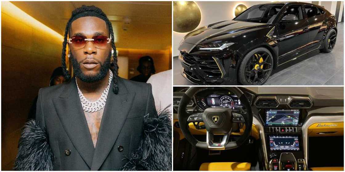 Burna Boy splashes over N250m on Lamborghini ride