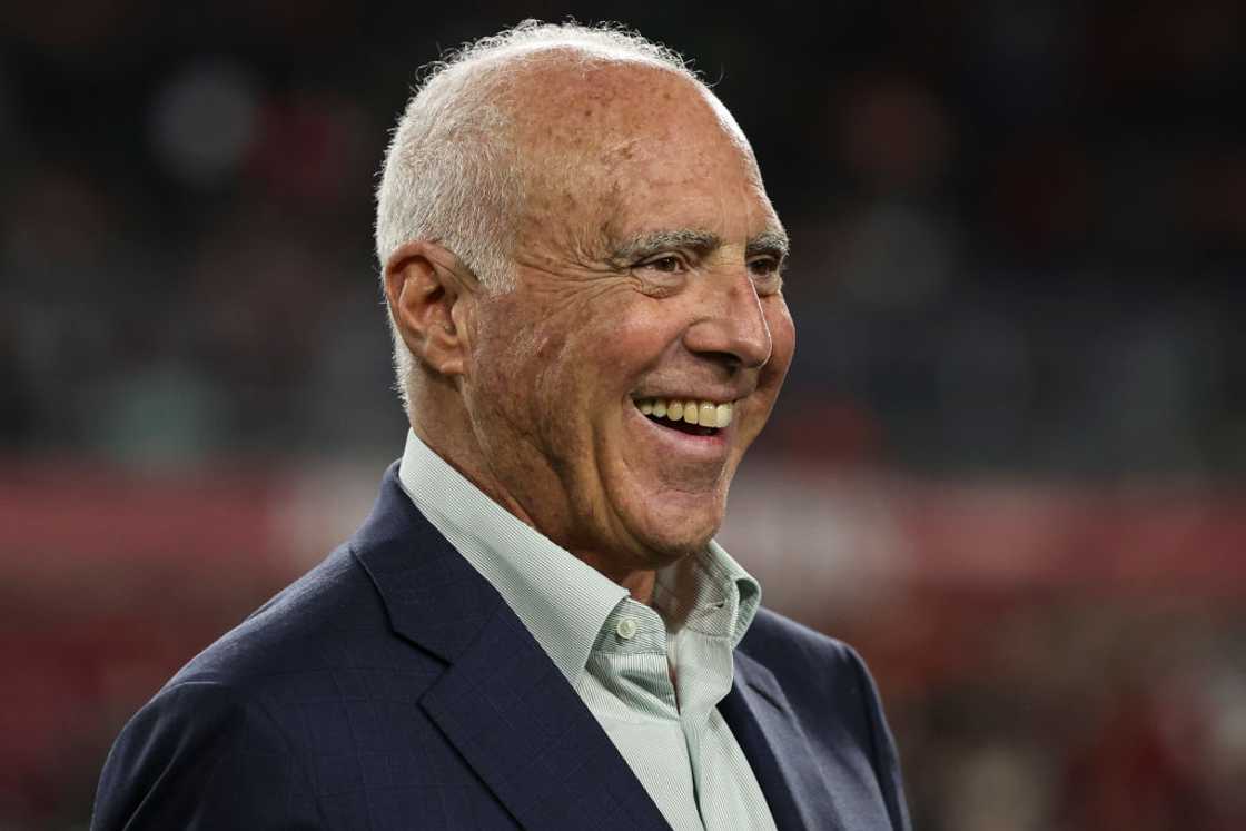 Philadelphia Eagles owner Jeffrey Lurie before an NFL Wild Card playoff football game