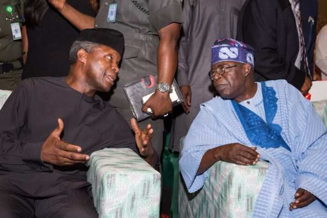Osinbajo and Tinubu Osinbajo and Tinubu