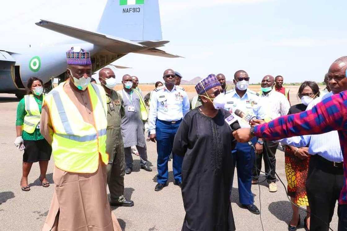 Coronavirus: NAF ta fara jigilar kayan tallafin da attajirin kasar China ya bawa Najeriya