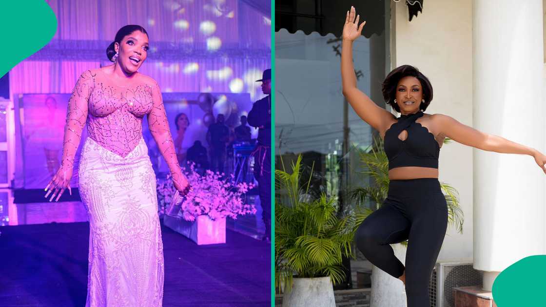 Empress Njamah copies Kate Henshaw's dance moves Empress Njamah copies Kate Henshaw's dance moves