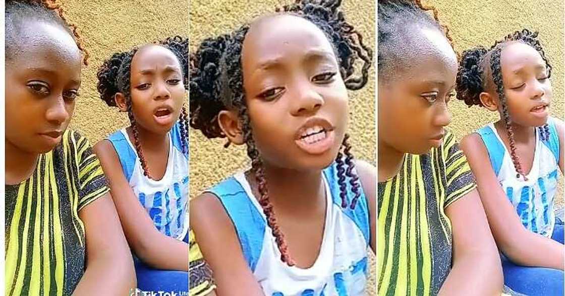 Little girl sings in sweet video Little girl sings in sweet video