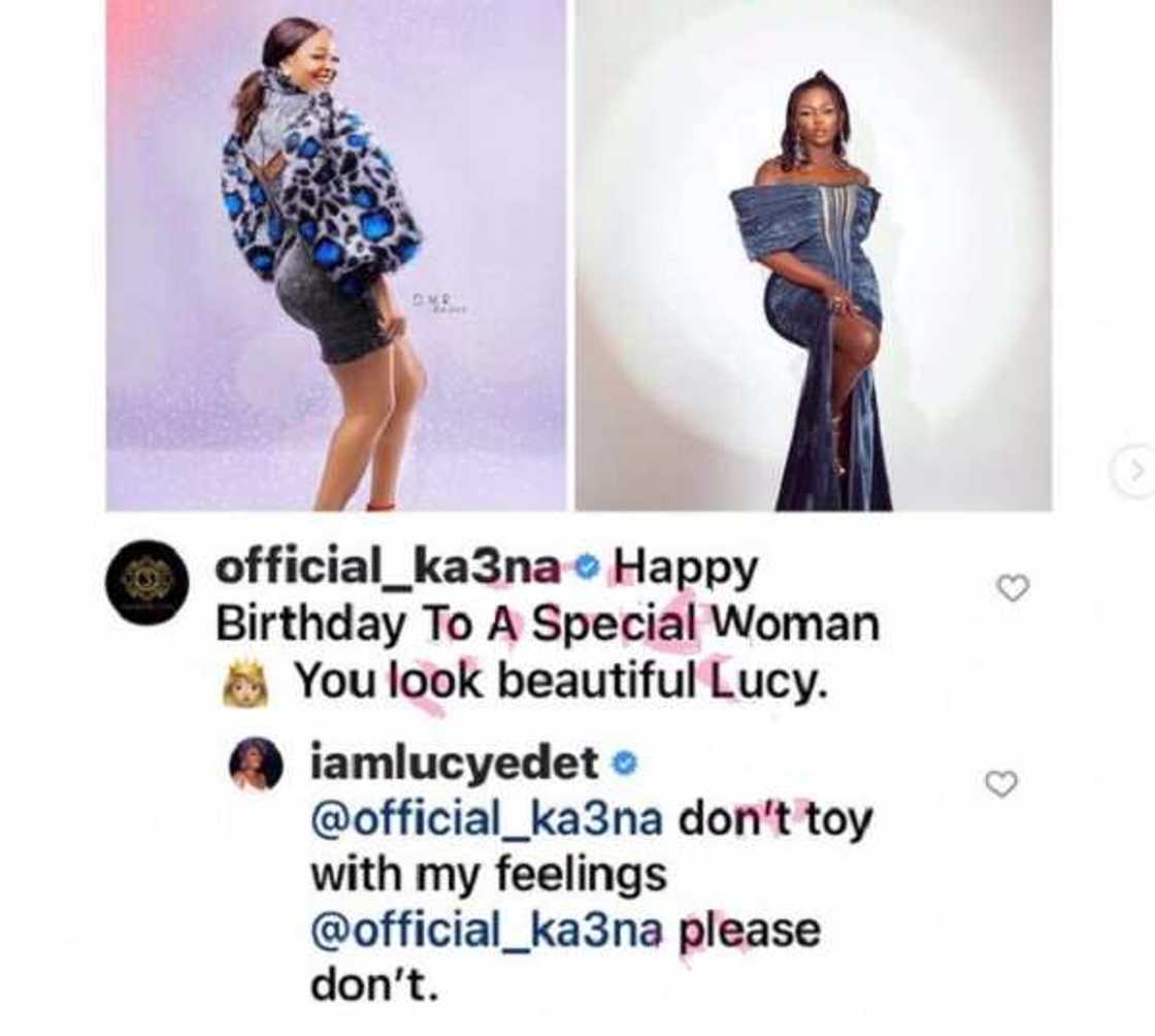 BBNaija Drama: Lucy Warns Ka3na as She Sends Birthday Message Months after Throwing Shade BBNaija Drama: Lucy Warns Ka3na as She Sends Birthday Message Months after Throwing Shade