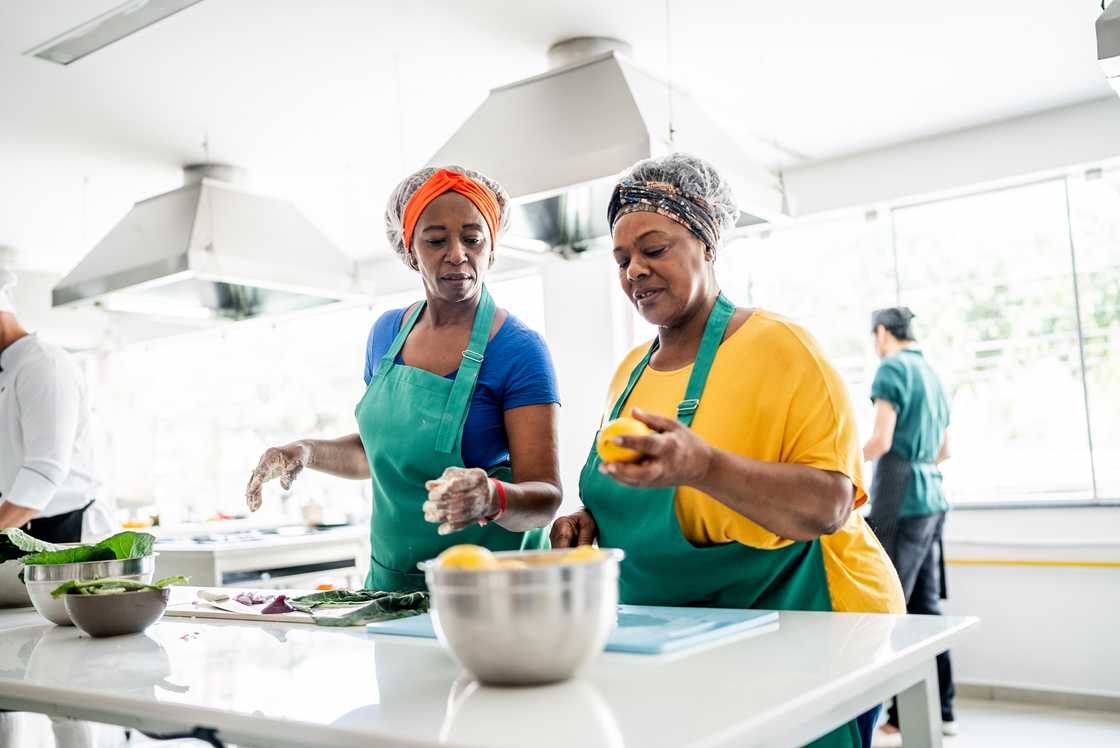 Two women in the kitchen