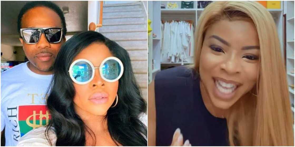 Laura Ikeji publicly drags blogger for allegedly trying to steal her husband