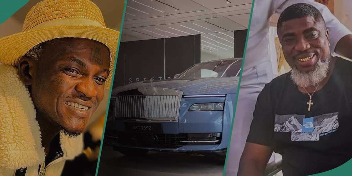 Portable and Abuja billionaire who gifted him Benz. Portable and Abuja billionaire who gifted him Benz.