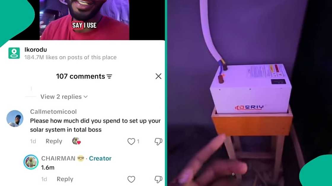 Nigerian man shows how he powers AC and fridge with 2kVA solar inverter