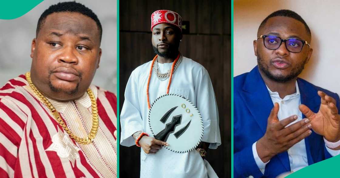 Ubi Franklin and Cubana Chiefpriest dismiss rumours of fight at Abuja hotel. Ubi Franklin and Cubana Chiefpriest dismiss rumours of fight at Abuja hotel.