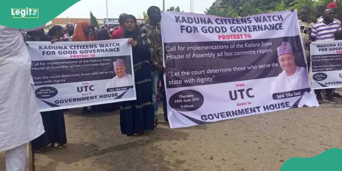 Protesters Storm Kaduna Govt House, Demand El-Rufai's Arrest: 