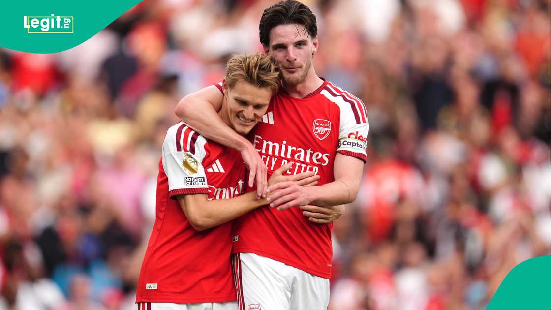 Martin Odegaard, Declan Rice, Arsenal, Chelsea, Premier League.