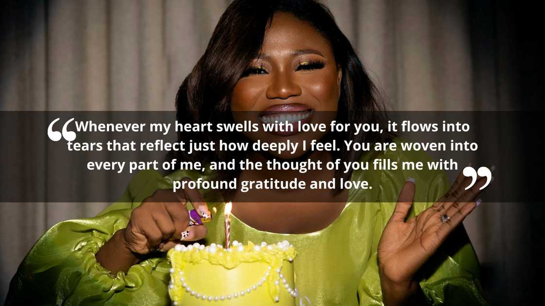 A woman in a lime green dress lighting her birthday candle A woman in a lime green dress lighting her birthday candle