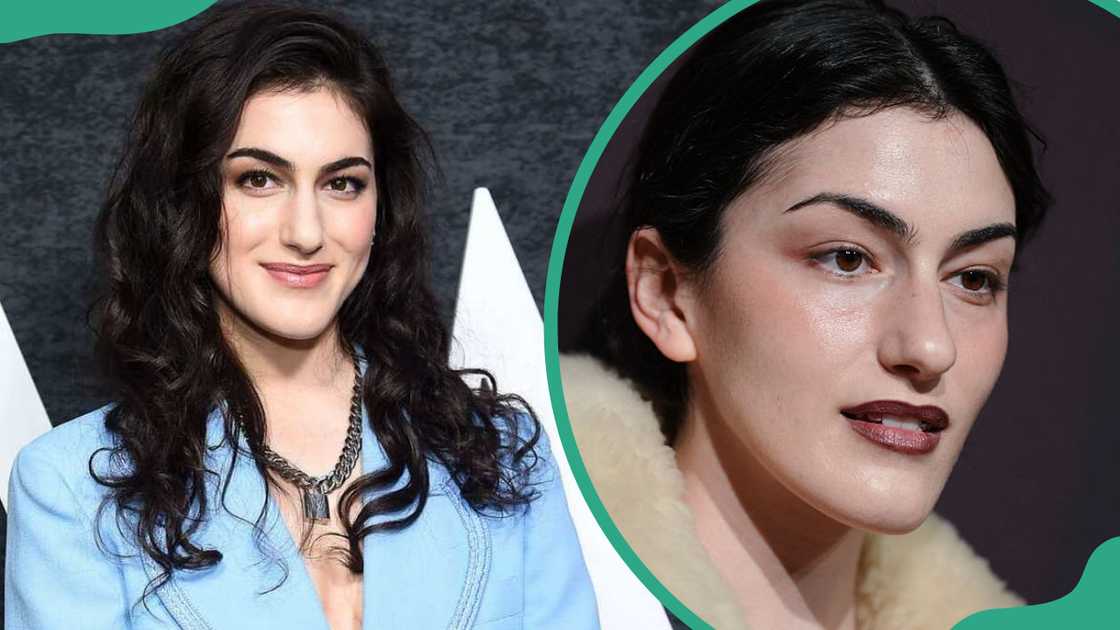 Lilli Kay in a blue jacket and in a cream coat Lilli Kay in a blue jacket and in a cream coat