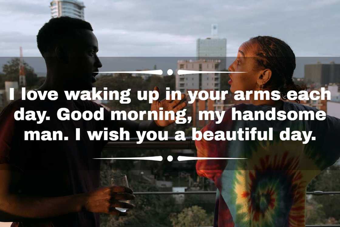 flirty way to say good morning