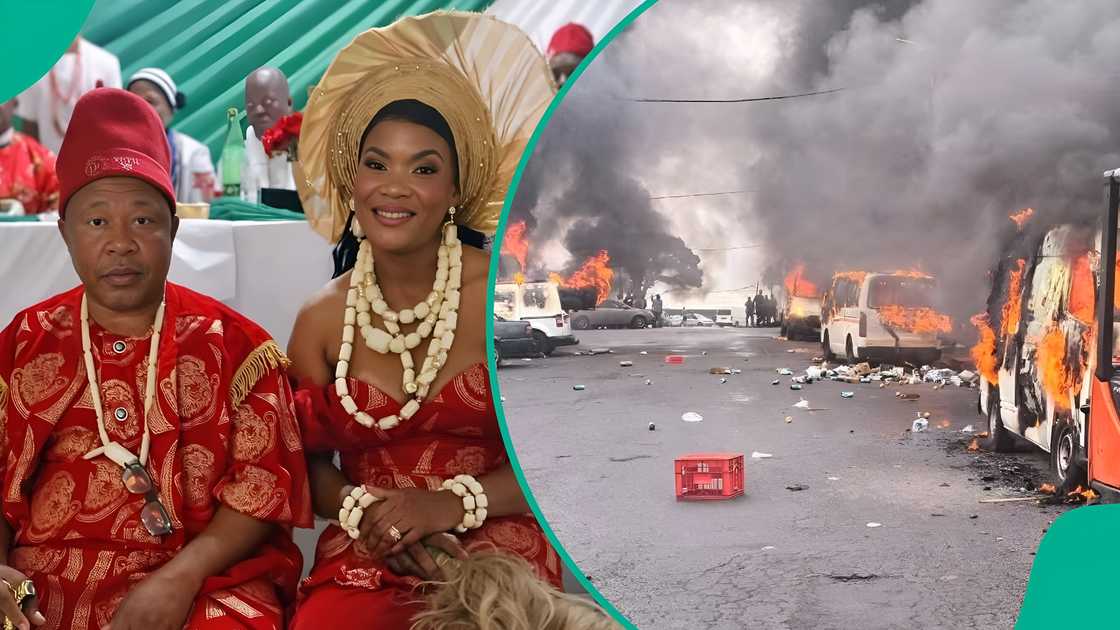 Looted and damaged shops after deadly protest over Igbo coronation in South Africa Looted and damaged shops after deadly protest over Igbo coronation in South Africa