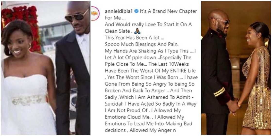 I am sorry put our family out there; Annie Idibia pens emotional apology to 2Baba, family and others on her 37th birthday I am sorry put our family out there; Annie Idibia pens emotional apology to 2Baba, family and others on her 37th birthday