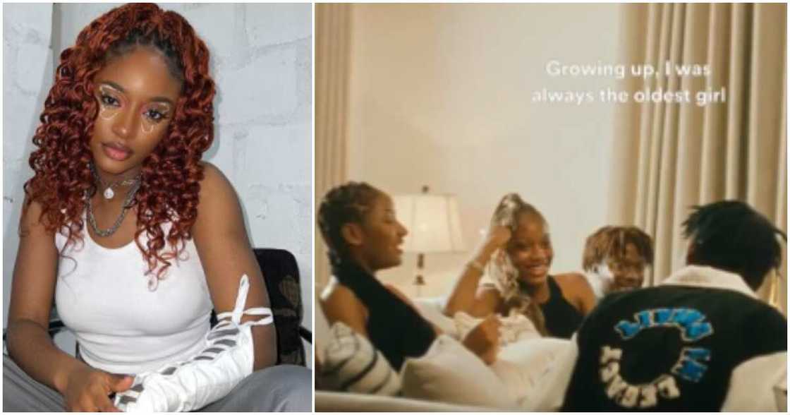 Singer Ayra Starr and her siblings Singer Ayra Starr and her siblings