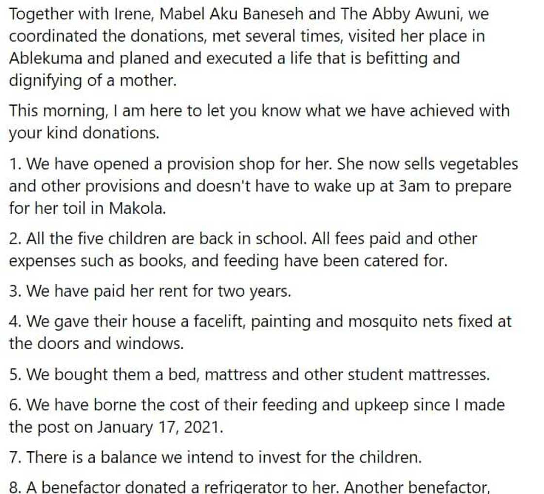 Mabel Aku Baneseh, mum of 2, shop, hawking pure water Mabel Aku Baneseh, mum of 2, shop, hawking pure water