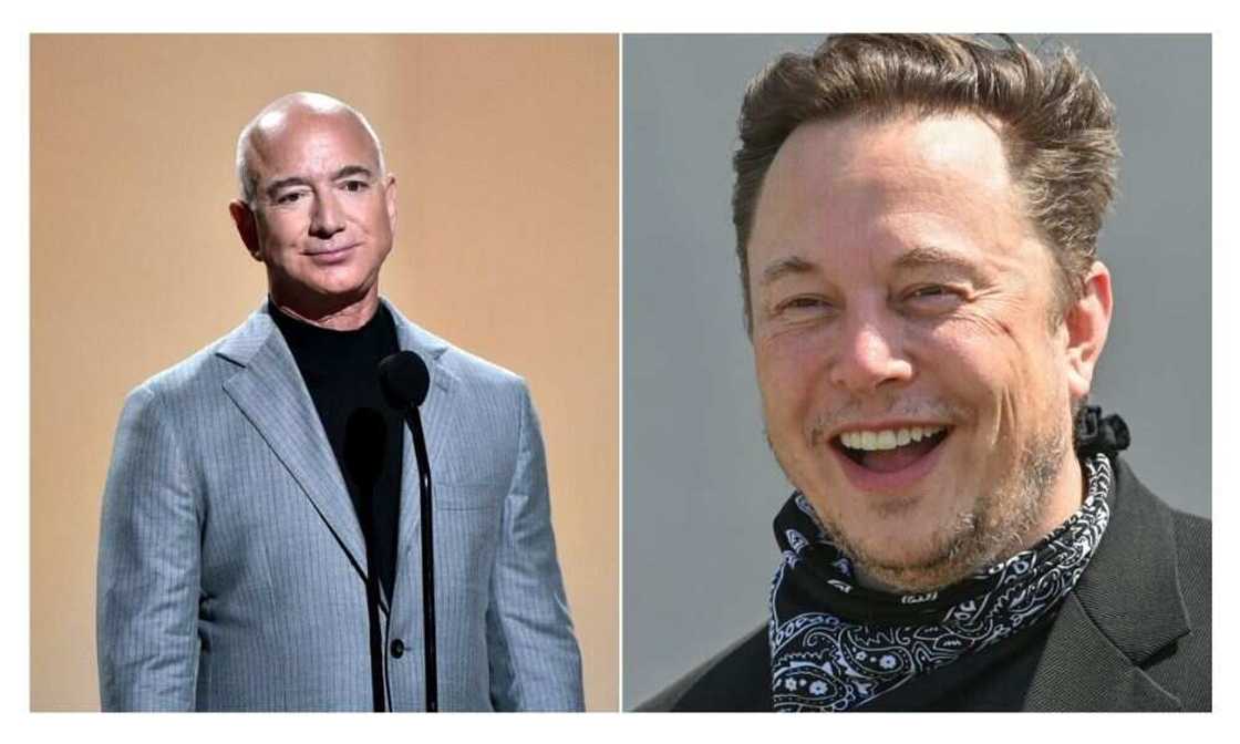 Elon Musk and Jeff Bezos Elon Musk and Jeff Bezos